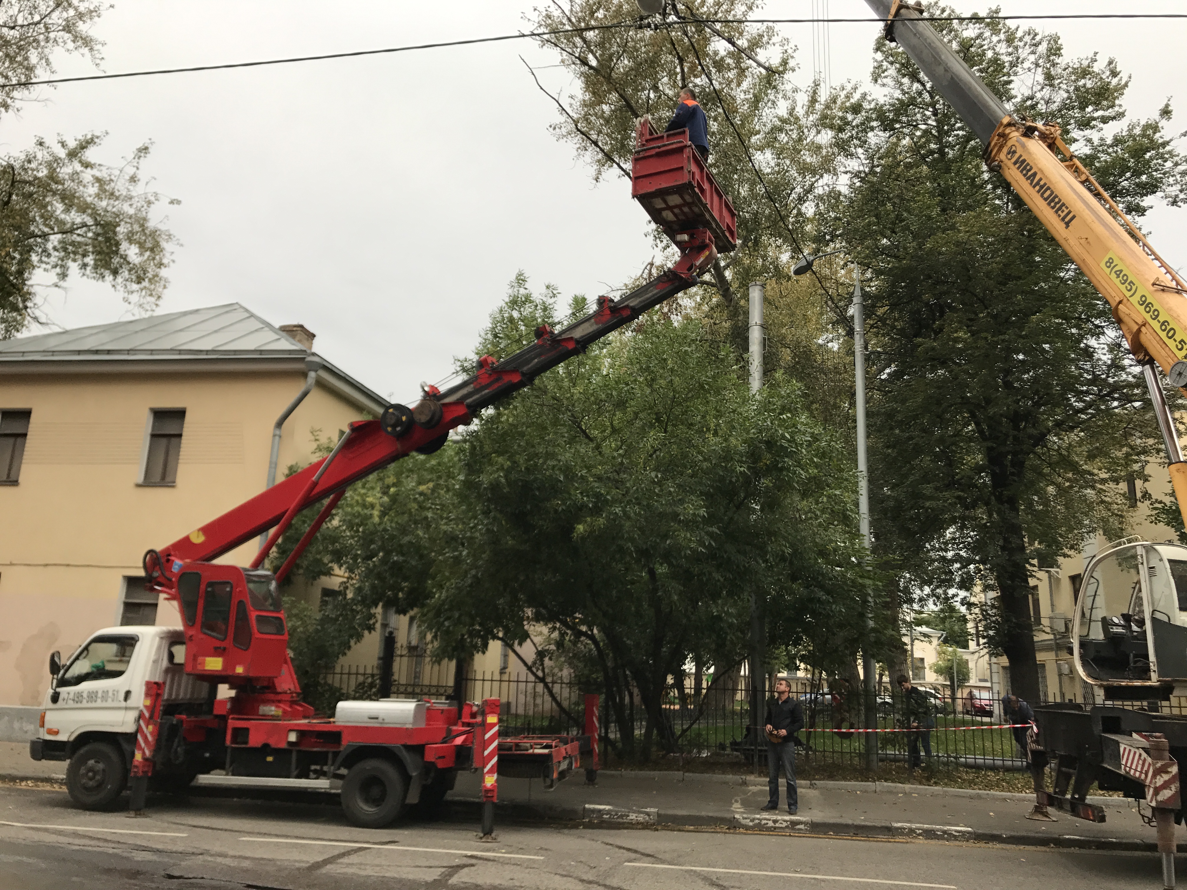 Строительство Опоры двойного назначения. г.Москва.